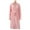Pink, variant on XuJwPNcy Women's Long Sleeve Fuzzy Robe with Belt Soft Comfy Sleepwear with Pockets Solid Color Plush Warm Robe