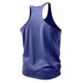 thumbnail image 5 of Men'S Gym Workout Tank Tops Stringer Muscle Cut Shirt Quick Dry Athletic Sleeveless T-Shirt Vest Blue XXL, 5 of 6