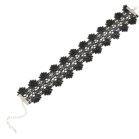 Bangcool Ras-de-Cou en Dentelle pour Femmes Ajustable Simple Vintage Tatouage Ras-de-Cou Gothique Collier Ras-de-Cou