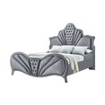 thumbnail image 4 of ACME Dante Eastern King Bed in Gray Velvet, 4 of 4