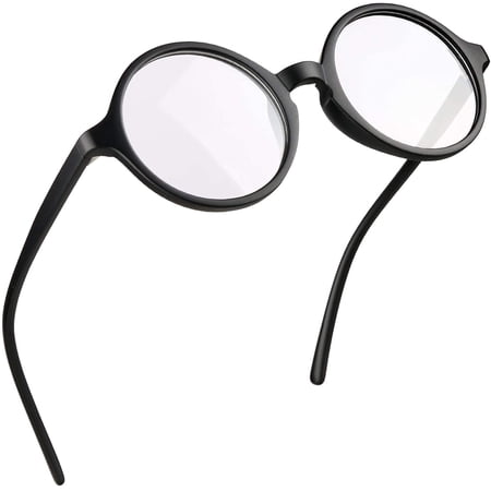 LifeArt Blue Light Blocking Glasses, Anti Eyestrain, Computer Reading Glasses, Gaming Glasses, TV Glasses for Women Men, Anti Glare (Black, +4.00 Magnification)