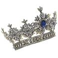 thumbnail image 1 of Here's a polished and professional product description based on your input:\n\n \n\n**Elegant Rhinestone Bride Crown Headdress – Vintage Baroque Wedding, 1 of 5
