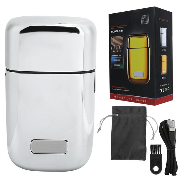 Maquinilla de afeitar para hombres, maquinilla de afeitar eléctrica multifuncional con carga USB para hombres construida para durar