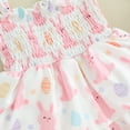 thumbnail image 4 of Bagilaanoe Toddler Baby Girl Easter Dress Rabbit Sleeveless A-line Dresses 6M 9M 12M 18M 24M 3T Kids Casual Swing Sundress, 4 of 5