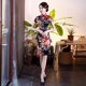 thumbnail image 3 of Vestido cheongsam nuevo y mejorado de primavera y verano, talla grande, ajustado, para madres y mujeres, disfraces de banquete diario, 3 of 6