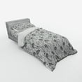 thumbnail image 2 of Ambesonne Grey Bedding Set 3 Pcs, Blooming Flowers Buds Art, Twin XL, Grey White, 2 of 2