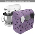thumbnail image 2 of Teen Room Stand Mixer Cover, Little Kittens Pattern with Heart Caricature Funny Cat Cartoon, Kitchen Appliance Organizer Bag Cover with Pockets, 5 Quarts, Violet Pink Black, by Ambesonne, 2 of 4