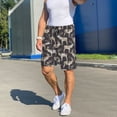 thumbnail image 5 of Mens Pajama Shorts, cool moose elk black Sleep Shorts Men Pajama Bottoms Lounge PJ Shorts with Pockets, 5 of 6