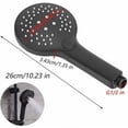 thumbnail image 2 of Matte Black Hand Shower, 3 Functions Hand Held Shower Head, High Pressure Hand Held Shower Head, for Bath & Hotel & Bathroom, 2 of 5