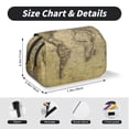 thumbnail image 5 of Kdxio Vintage World Map for Double Compartment Pen Case Oxford Organizer with Zipper Pockets for Students Artists, 5 of 7