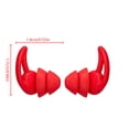 thumbnail image 4 of Vogacara Tapones para los oídos para dormir Auriculares de silicona Reducción de ruido Tapones para los oídos reutilizables para el hogar de Type3 NO3, 4 of 6