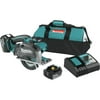 Makita XSC03T 18V LXT Lithium-Ion Cordless 5-3/8 in. Metal Cutting Saw Kit with Electric Brake and Chip Collector (5 Ah)