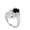 Black, variant on Black/Green/Red Adjustable Moissanite Ring for Women 2 Carat Diamond Engagement Rings 18K White Gold 925 Sterling Silver Moissanite Ring Lab Diamond Rings Womens Diamond Rings