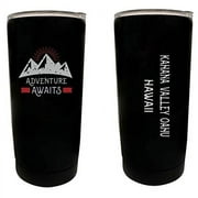 R and R Imports Kahana Valley Oahu Hawaii Souvenir 16 oz Stainless Steel Insulated Tumbler Adventure Awaits Design