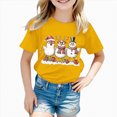 thumbnail image 6 of ORT Girl Boy Christmas Shirt Funny Xmas Graphic Tee Shirt Xmas Short Sleeve Holiday Tops, 6 of 6