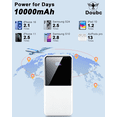 thumbnail image 5 of Portable Charger Power Bank, 10000mAh Mini Portable Battery Fast Charging Battery Pack Travel Essentials, PD 3.0 QC 4.0 External Phone Powerbank for iPhone Android Samsung and USB/USB-C Devices, 5 of 7