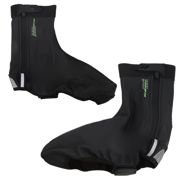Windproof Bicycle Overshoes, Thermal Bike Shoe Covers Waterproof Zipper For Outdoor Cycling
