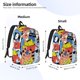 thumbnail image 2 of Balery Funny Cats Mochila Clásica Impresa Básica para Viaje, Mochila Escolar Resistente al Agua, Mochila de Lona con Correas Ajustables-Medium, 2 of 5