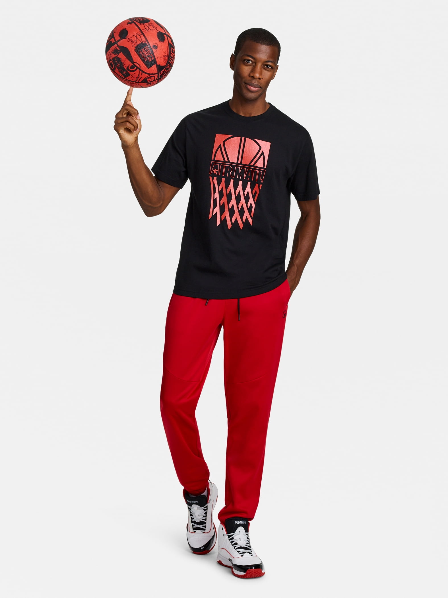 AND1 Men's and Big Men's Power Forward Fleece Sweat Pants, Sizes XS-5XL