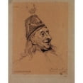 thumbnail image 2 of Émile-Antoine Bayard 12x14 Black Ornate Wood Framed Double Matted Museum Art Print Titled: Portrait of Hyacinthe, Actor of the Royal Palace. (1880), 2 of 5