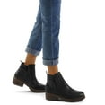 thumbnail image 4 of Pennysue Women's Ankle Boots Platform Lug Sole Chunky Heel Black Chelsea Booties with Side Zipper Size 6.5, 4 of 7