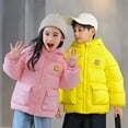 thumbnail image 5 of CSChome Baby Kids Boys Girls Winter Warm Jacket Ears Hooded Puffer Cotton Coats Toddler Fleece Lined Cotton Outerwear Tops for 1-8 Years Old, 5 of 6