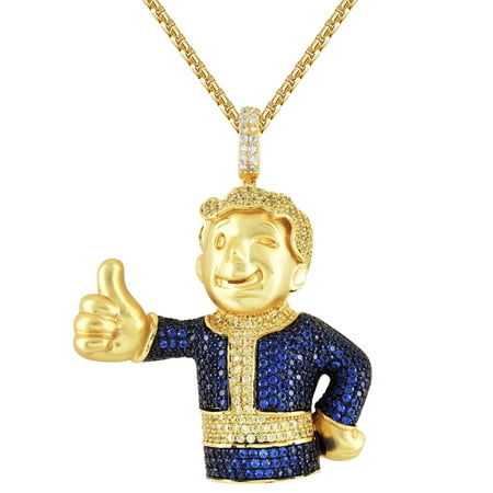 cartoon character chain pendant mascot custom icy iced walmart