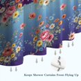 thumbnail image 6 of Pioneer Flower Floral Print Pattern Shower Curtain 84"x72", Bathroom Decorative Shower Curtain Set with 12 Hooks, Waterproof Washable, 6 of 6
