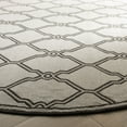 thumbnail image 3 of Safavieh Linden Carleton Geometric Indoor/Outdoor Area Rug, Light Gray/Charcoal, 6'7" x 6'7" Round, 3 of 8
