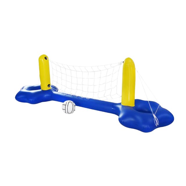 Juego de voleibol inflable para piscina, pelota inflable para lago, juegos de piscina inflables exteriores, red de voleibol flotante para adultos y