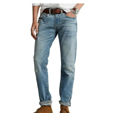Polo Ralph Lauren Men's Sullivan Slim-Fit Distressed Stretch Jeans, 36x30