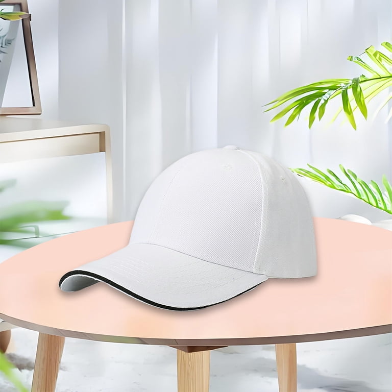 DailyChi Men Women Hairy Baseball Cap Solid Color Curved  display picture 1
