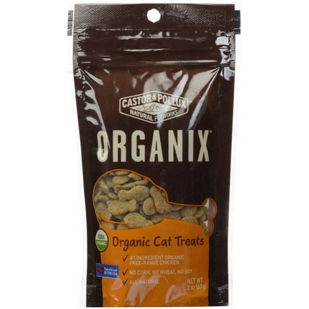 (12 Pack) Castor and Pollux Organix Organic Cat Treats, Chicken, 2 oz.