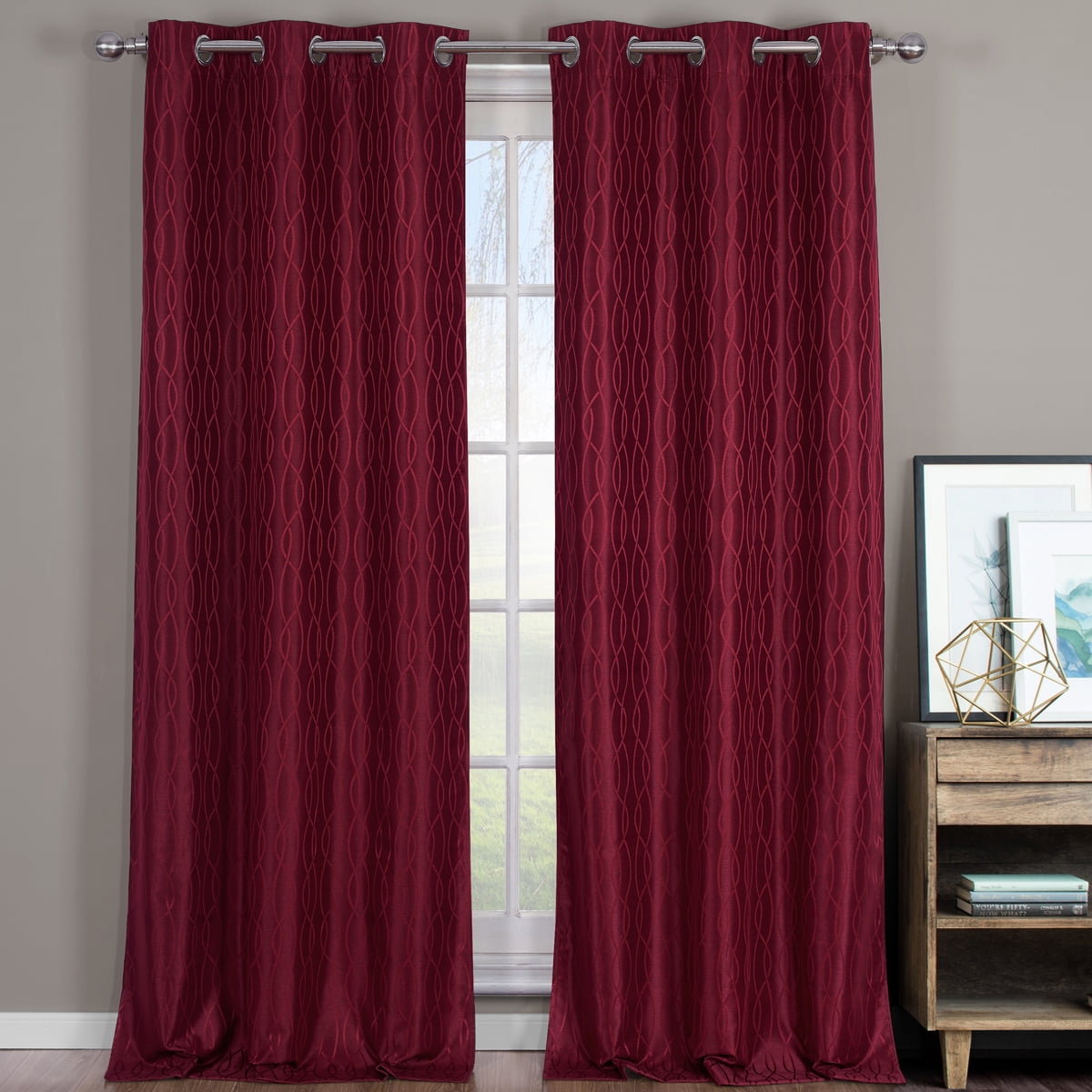 Pair Voyage Jacquard Thermal Blackout Curtain Panels With Grommets Set Of 2nbsp76x63 Burgundy Walmartcom Walmartcom Pair Voyage Jacquard Thermal Blackout Curtain Panels With Grommets Set Of 2nbsp76x63 Burgundy Walmartcom Walmartcom