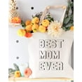 thumbnail image 4 of Modern Best Mom Ever Cotton Canvas Tote Bag, 4 of 5