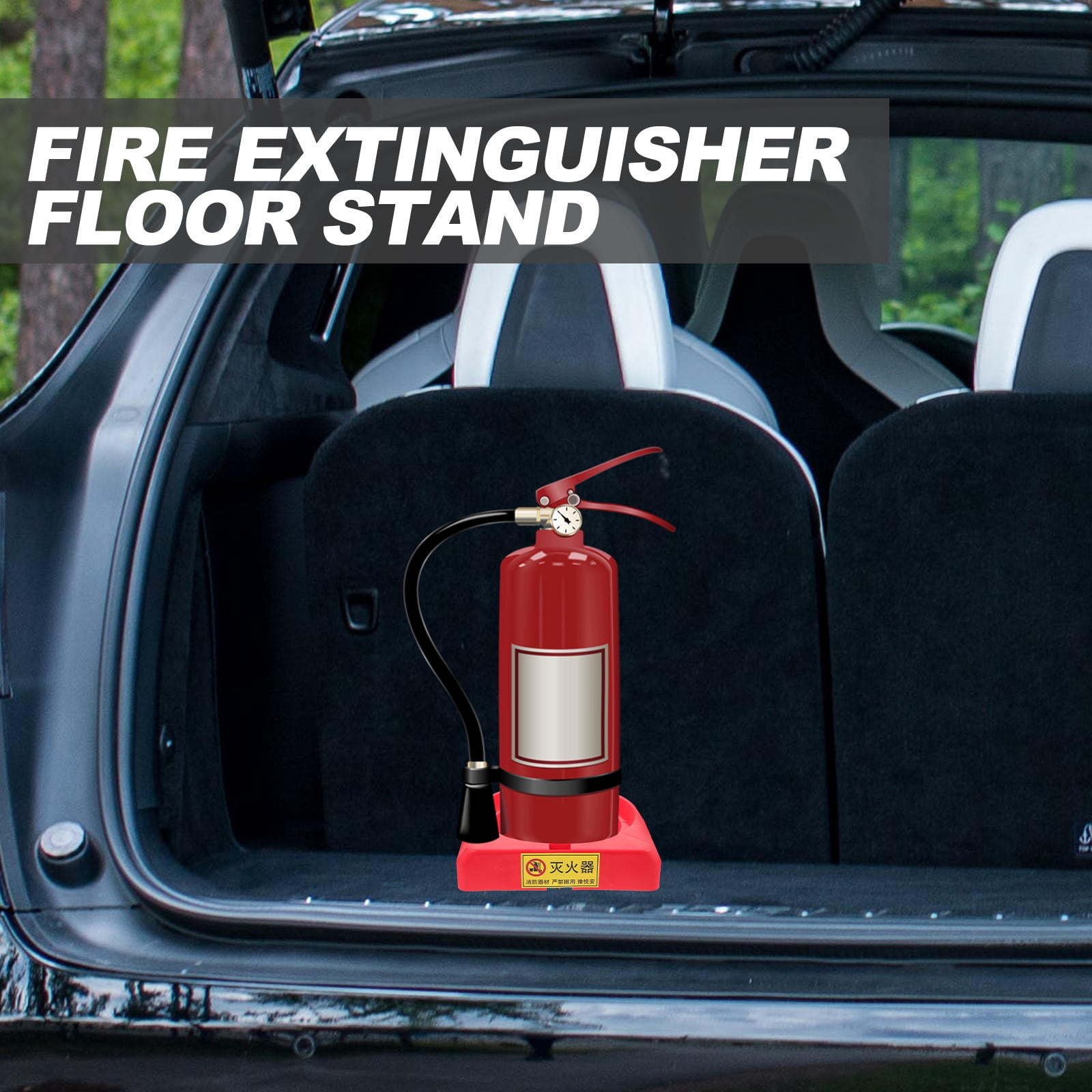 OUNONA 5pcs Plastic Fire Extinguisher Base Floor Fire Extinguisher Holder Powder Fire Extinguisher Bracket