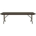 thumbnail image 4 of Correll 22-32"H Adjustable Height Melamine Top Folding Table in Walnut, 4 of 7