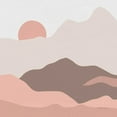 thumbnail image 2 of Miller, Sara Zieve 26x26 White Modern Wood Framed Museum Art Print Titled - Mountainous II Pink, 2 of 4