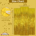 thumbnail image 6 of PMU Metallic Fringe Curtains (Gold) 3ft x 8ft (3/Pkg) Pkg/1, 6 of 6