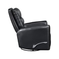 thumbnail image 5 of OakvillePark Crestshire Faux Leather Swivel Glider Reclining Chair, Black, 5 of 15