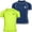 Navy/Lime, variant on Boys' Short Sleeve Rash Guard Shirt – 2 Pack UPF 50+ Quick Dry Sun and Sand Protection Swim Shirt (2T-14)
