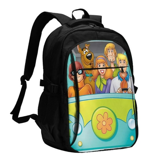 Scooby Mystery Machine Large Travel Laptop Backpack With Usb Charging Port Business Computer Bag For Men Women College Backpacks