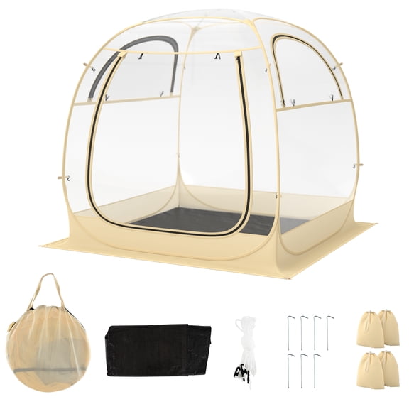 Biotree Instant Pop Up Sports Shelter Tent with Floor Mat and Carry Bag for Outdoor Events and Sideline