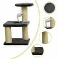 thumbnail image 3 of Cat Bed for Small Felines, Soft Cat Hammock with Ultra-Durable Scratching Posts Perfect for Indoor Cats, Portable Cat Tower, 3 of 5