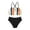 Black-4, variant on ibiyuan Swim Suits for Girls 8-10 ,2 Piece Adjustable Straps Bathing Suit Cut Out Girls Tankini Swimsuit Padded Tropical Floral Skirted Swimwear,4-5 Years