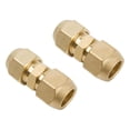 thumbnail image 1 of 2Pcs Nipple Copper Pipe Connector Extension for Air Conditioning Systems Double Nipple for Copper Pipes Features A Seamless 3/8(9.52mm), 1 of 8