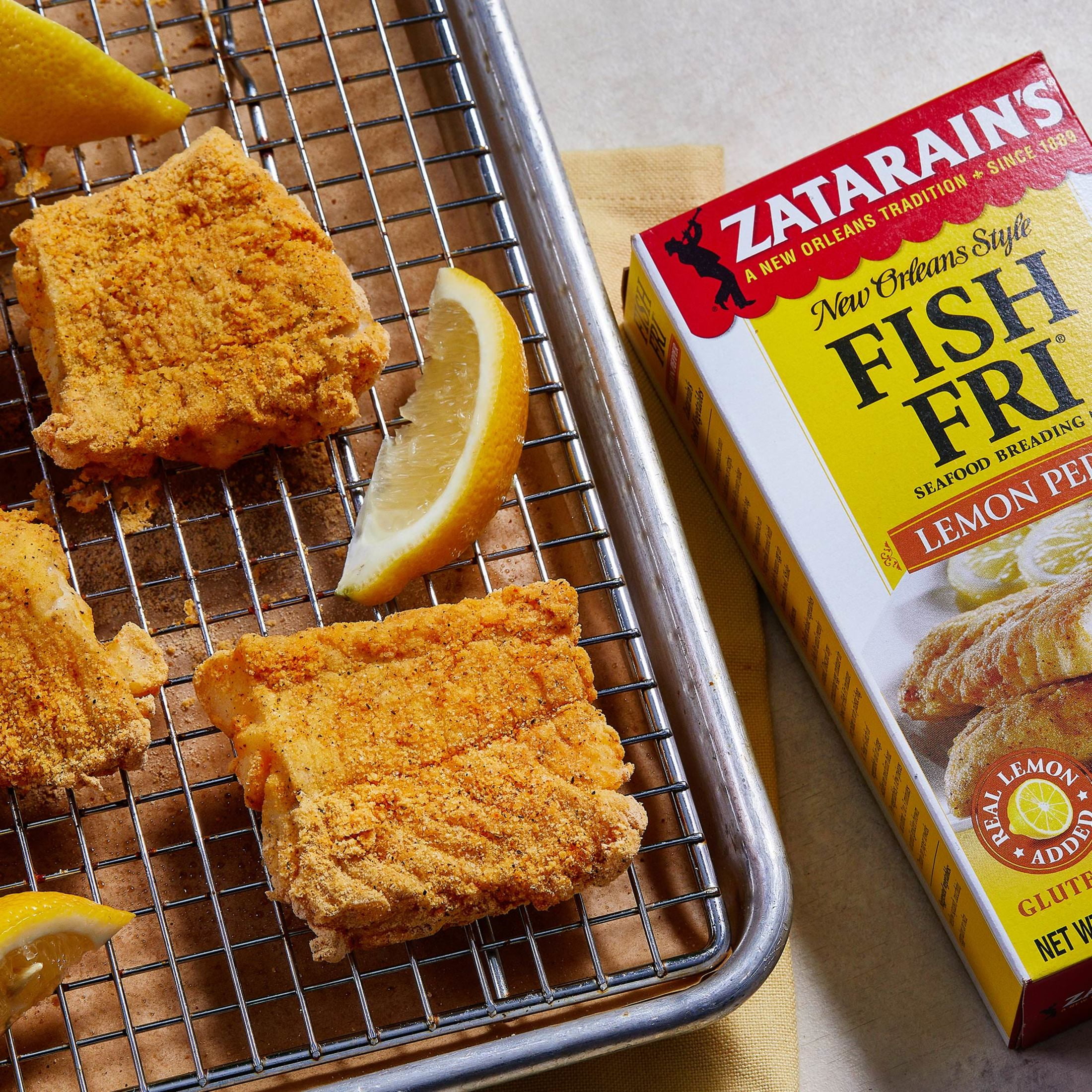 (2 pack) Zatarain's Gluten Free Lemon Pepper Fish Fri, 12.0 oz Box