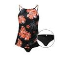 thumbnail image 6 of VerPetridure Tankini Swimsuits for Women On Sale Women Conservative Print Strappy Back Tankini Set Two Piece Swimsuits Swimdress, 6 of 9