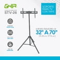 thumbnail image 2 of SOPORTE GHIA CON TRIPODE PARA PANTALLA DE 32 A 70 / HASTA 35KG / ALTURA AJUSTABLE, GIRO 180, 2 of 3