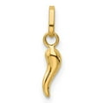 thumbnail image 3 of Finest Gold 3 x 12 mm 14K Yellow Gold Italian Horn Charm, 3 of 3